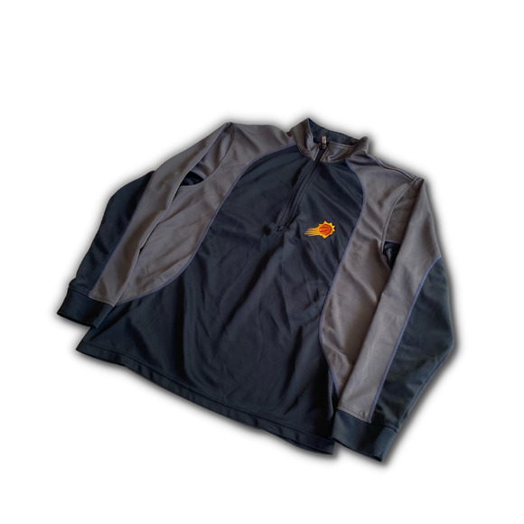 LevelWear NBA Phoenix Suns Men's Quarter Zip Polyblend Pullover Black/Gray Sz L - Picture 5 of 5